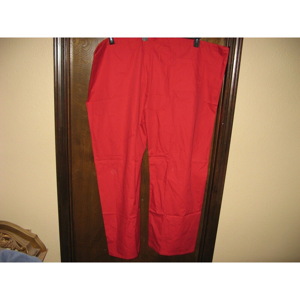 Harriton Scrub Bottoms Red Unisex Plus Size Big & Tall Size 5XL NEW WITH TAGS